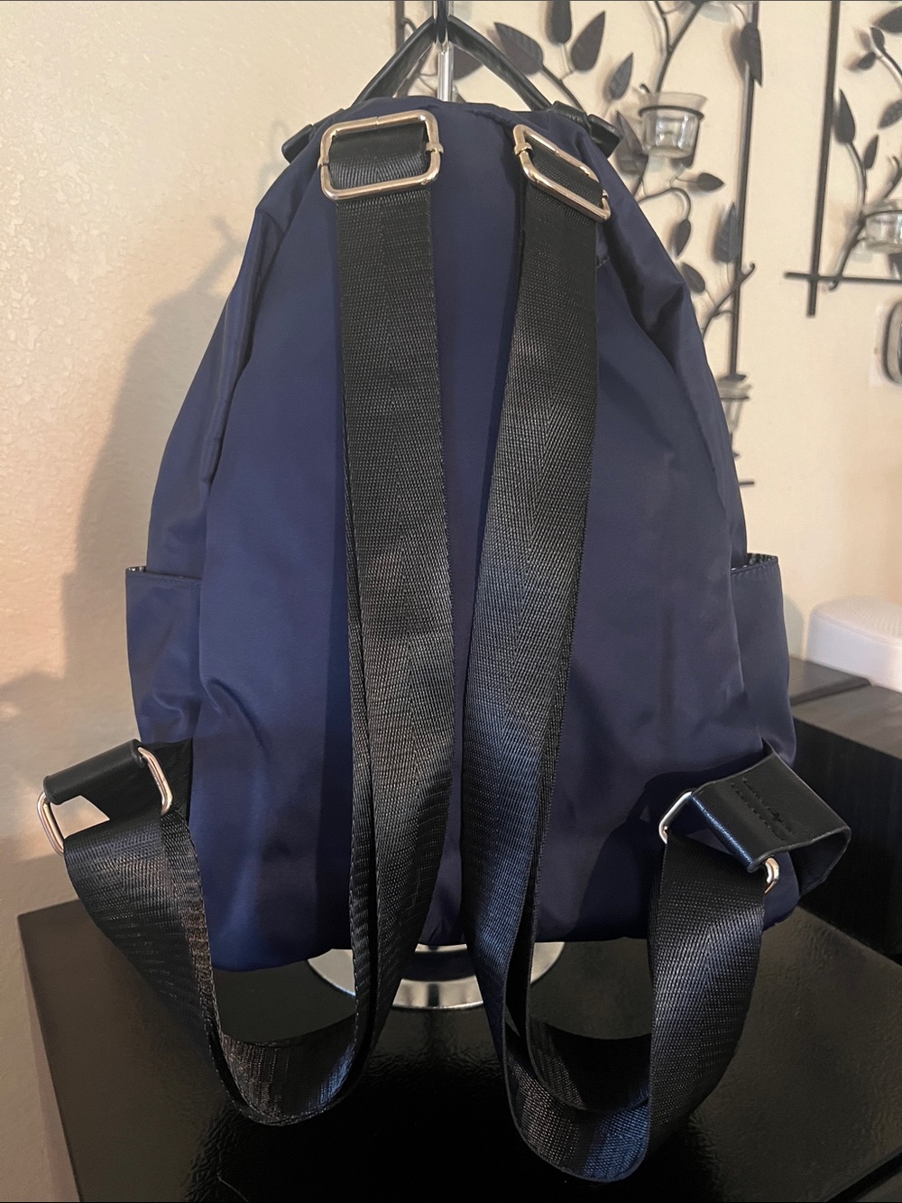 MMS Design Studio Navy Blue Backpack with Gold Hardware - Picture 6 of 11